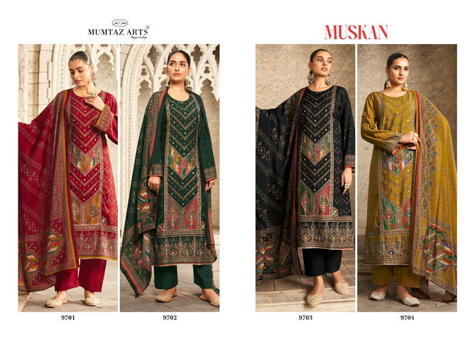 Muskan By Mumtaz Viscose Maslin Digital Printed Dress Material Online Wholesale